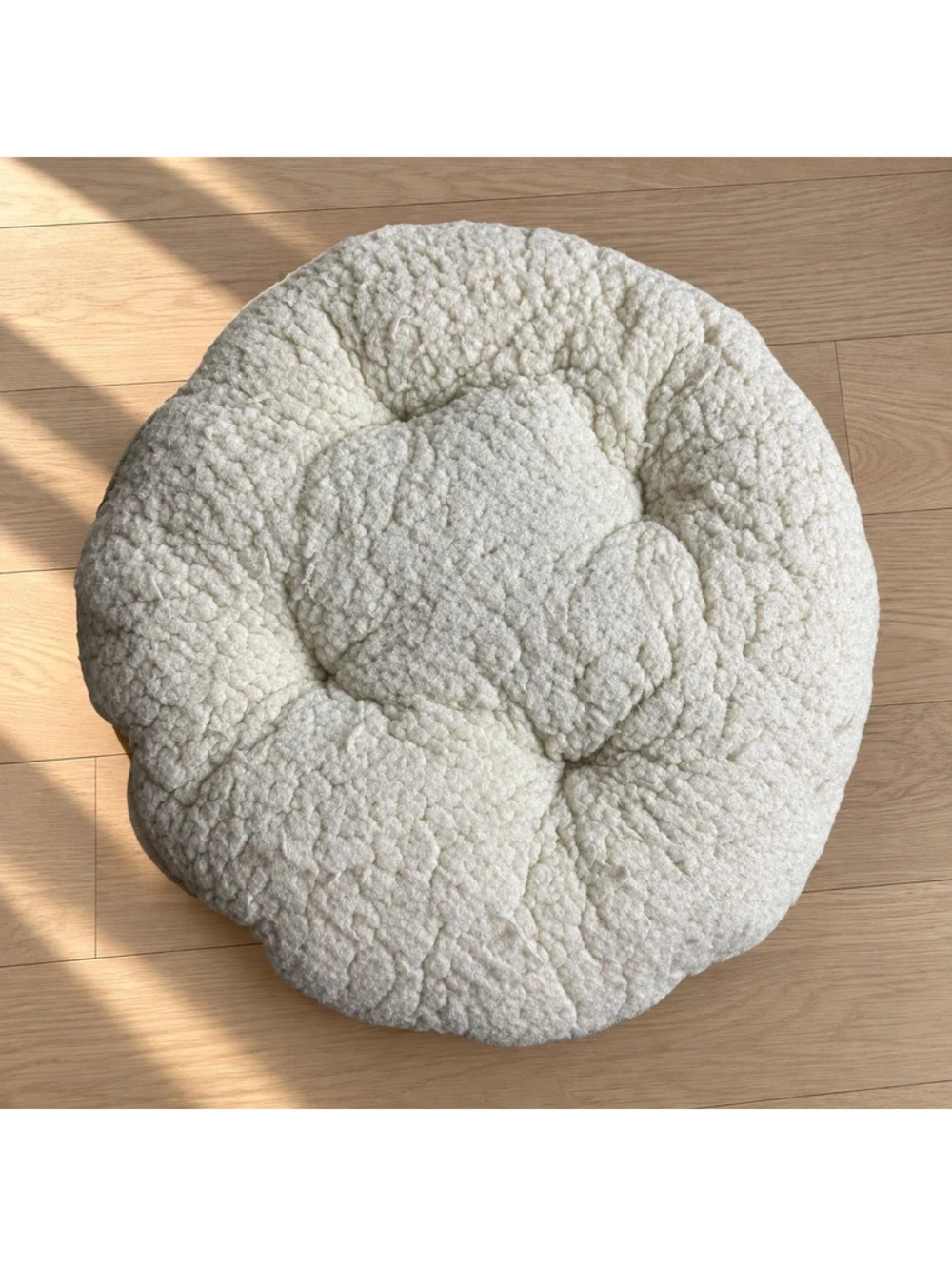 Kitty City Large Cat Tunnel Bed Replacement Center Cushion White Plush